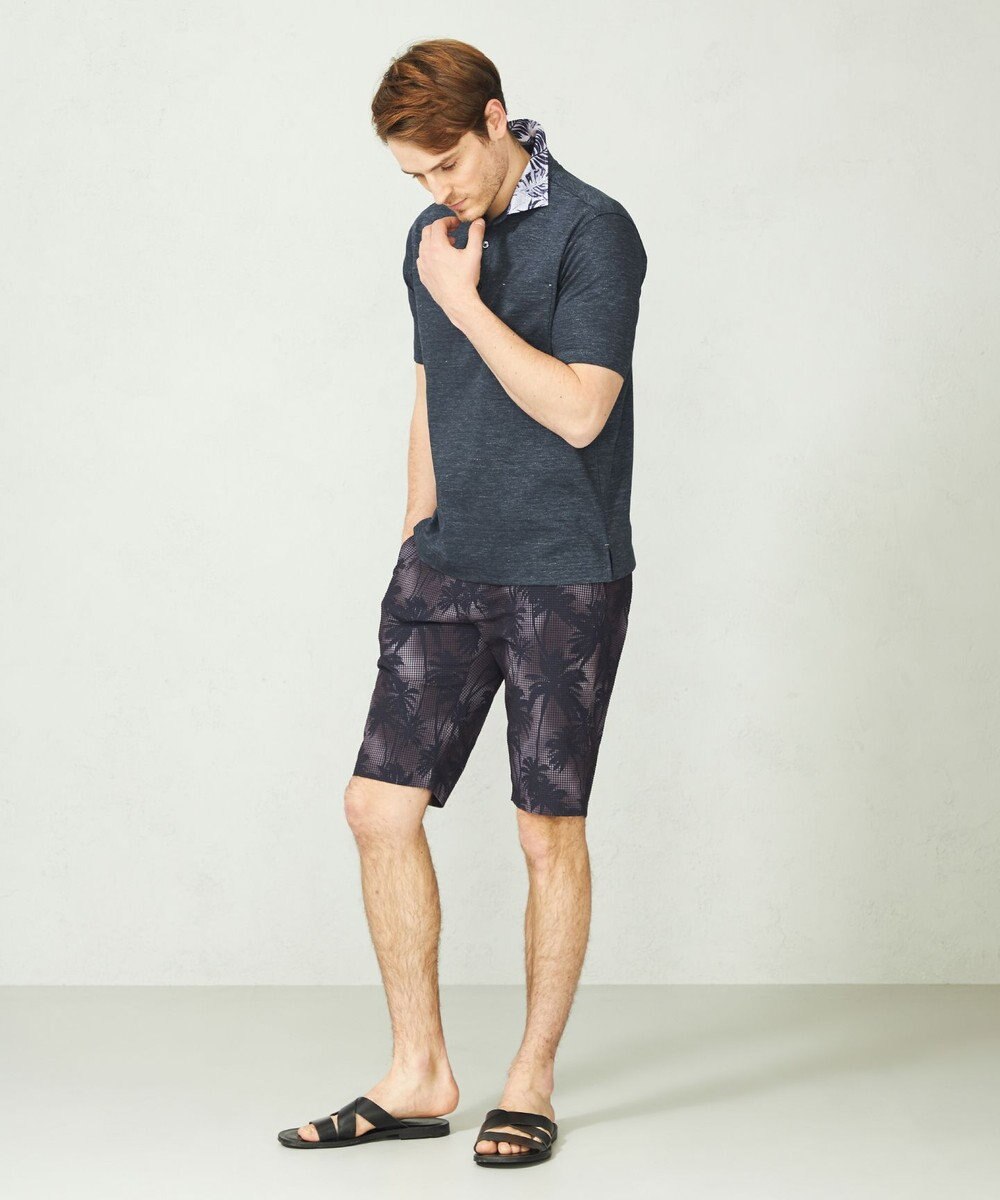 JOSEPH ABBOUD 【驚きの多機能】ライトウェーブ リゾートプリントハーフパンツ 