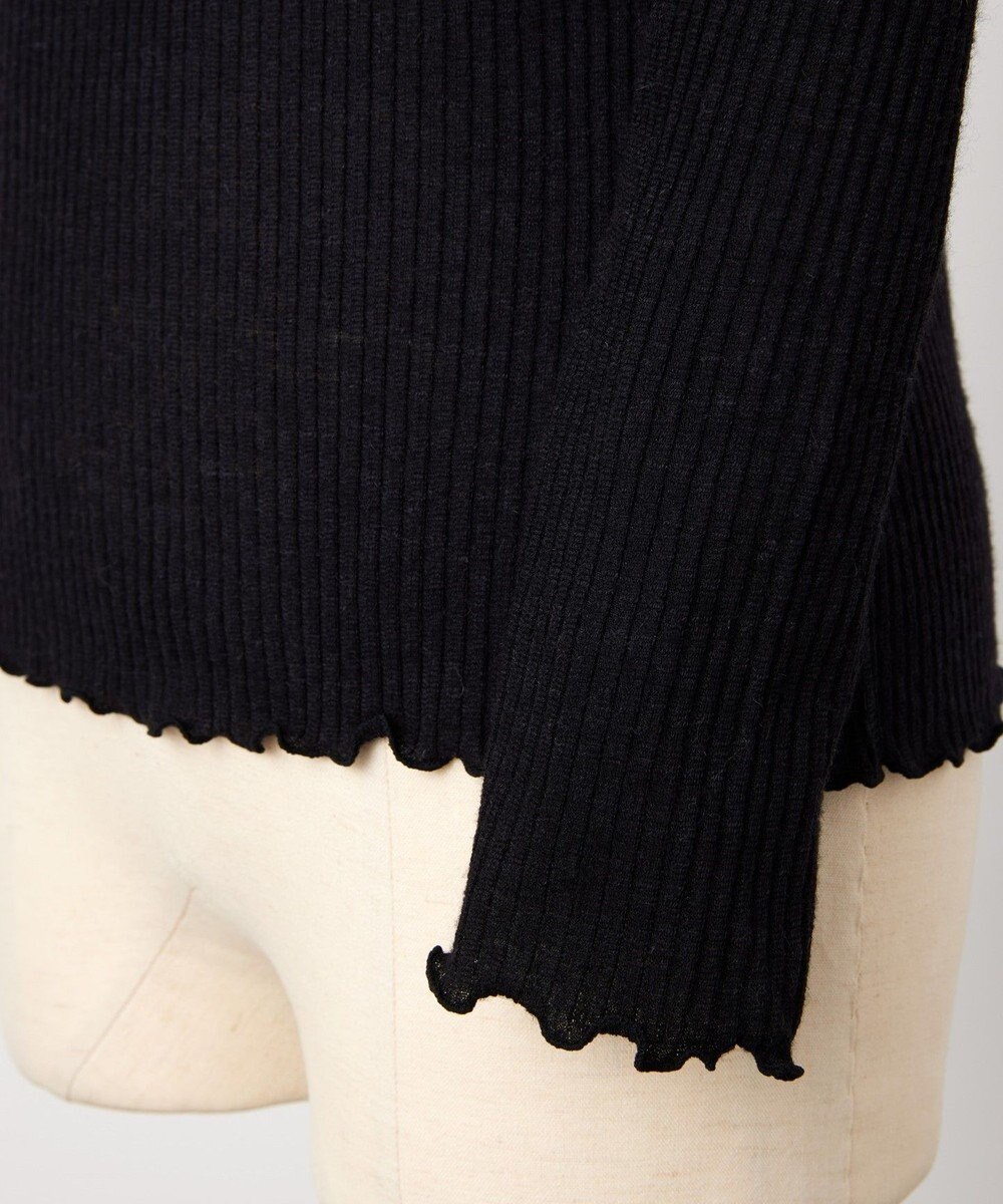 TOQUE 〈大草直子さんアドバイザー〉ベビーアルパカ×シルク ２WAYリブトップス 