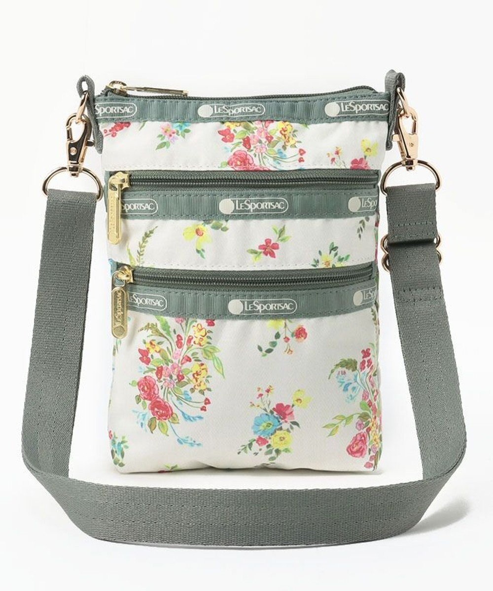 3 ZIP CROSSBODY/ぺインテッドフラワーズパーティ / LeSportsac