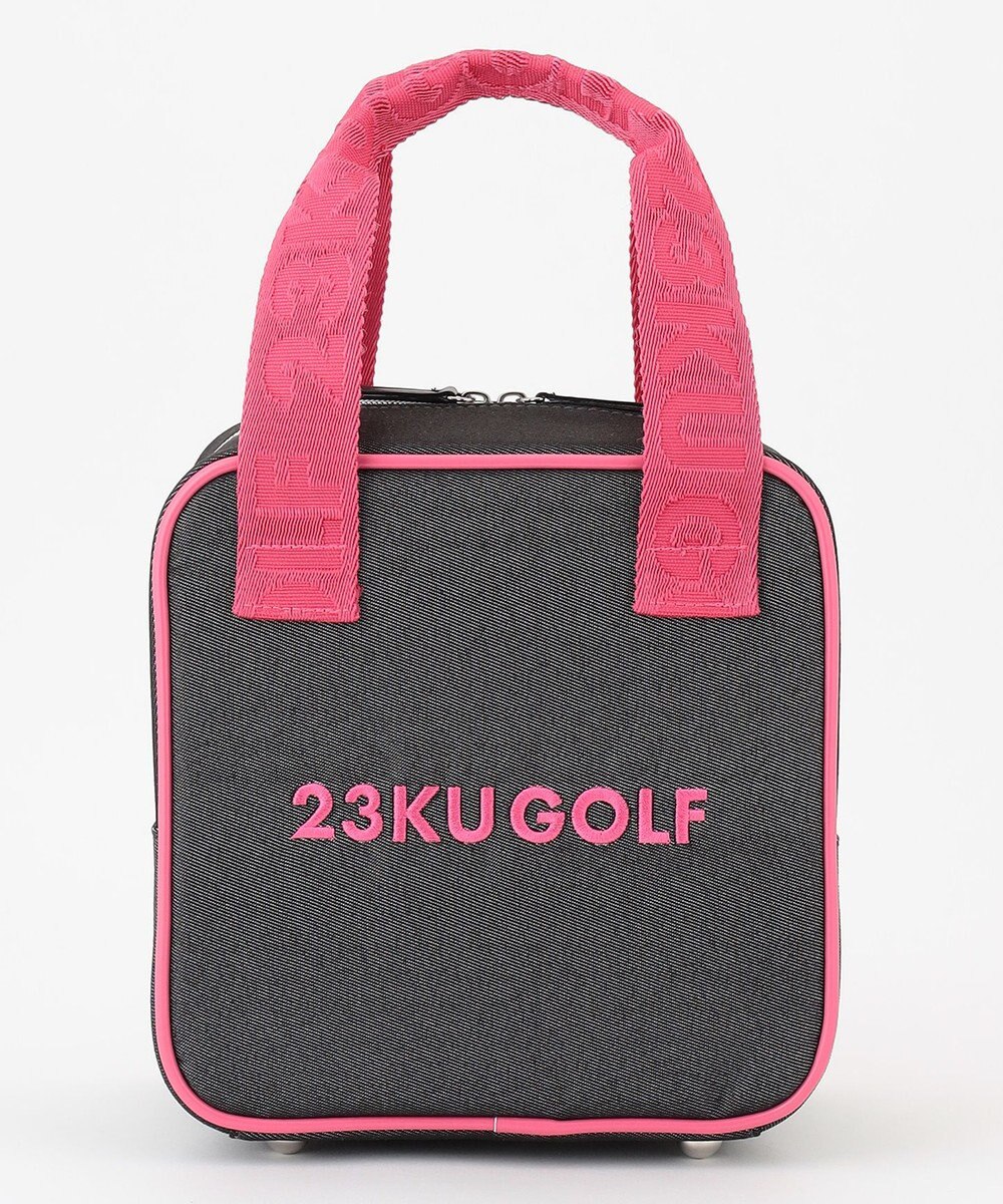 23区GOLF 【WOMEN】合皮×デニム調保冷カートバッグ 