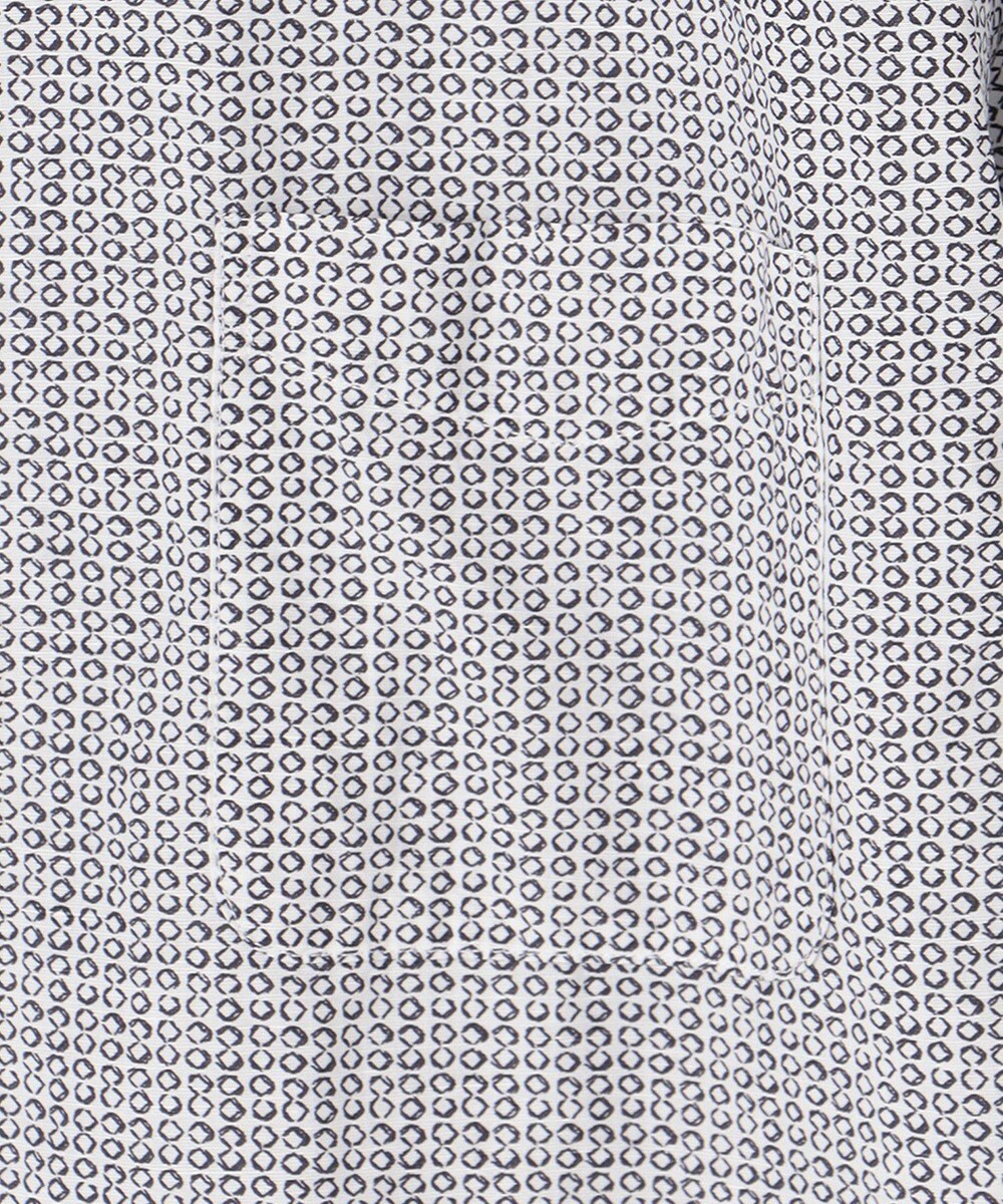 JOSEPH ABBOUD 【オーガニックコットン】リヨセルリネンプリント シャツ 