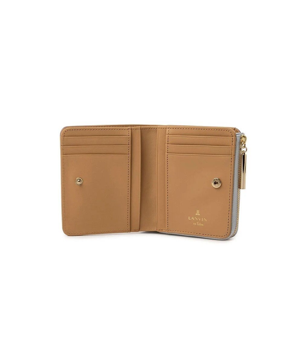 LANVIN en Bleu ヴィオレット 2つ折りLファスナー財布 