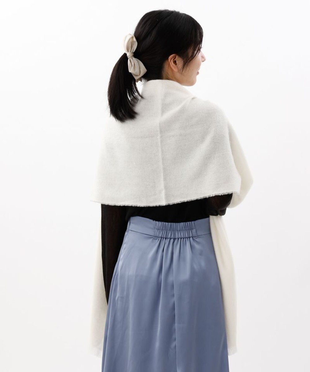 AURORA 【 LANVIN COLLECTION（ランバン コレクション） 】エアリーカシミヤ中厚無地ストール 