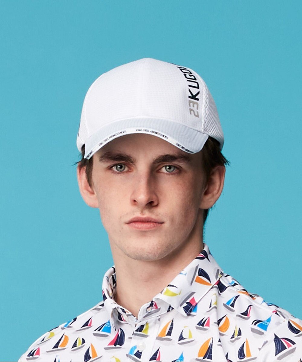 23区GOLF 夏のラウンドも快適！【UNISEX】クーリング キャップ ホワイト系