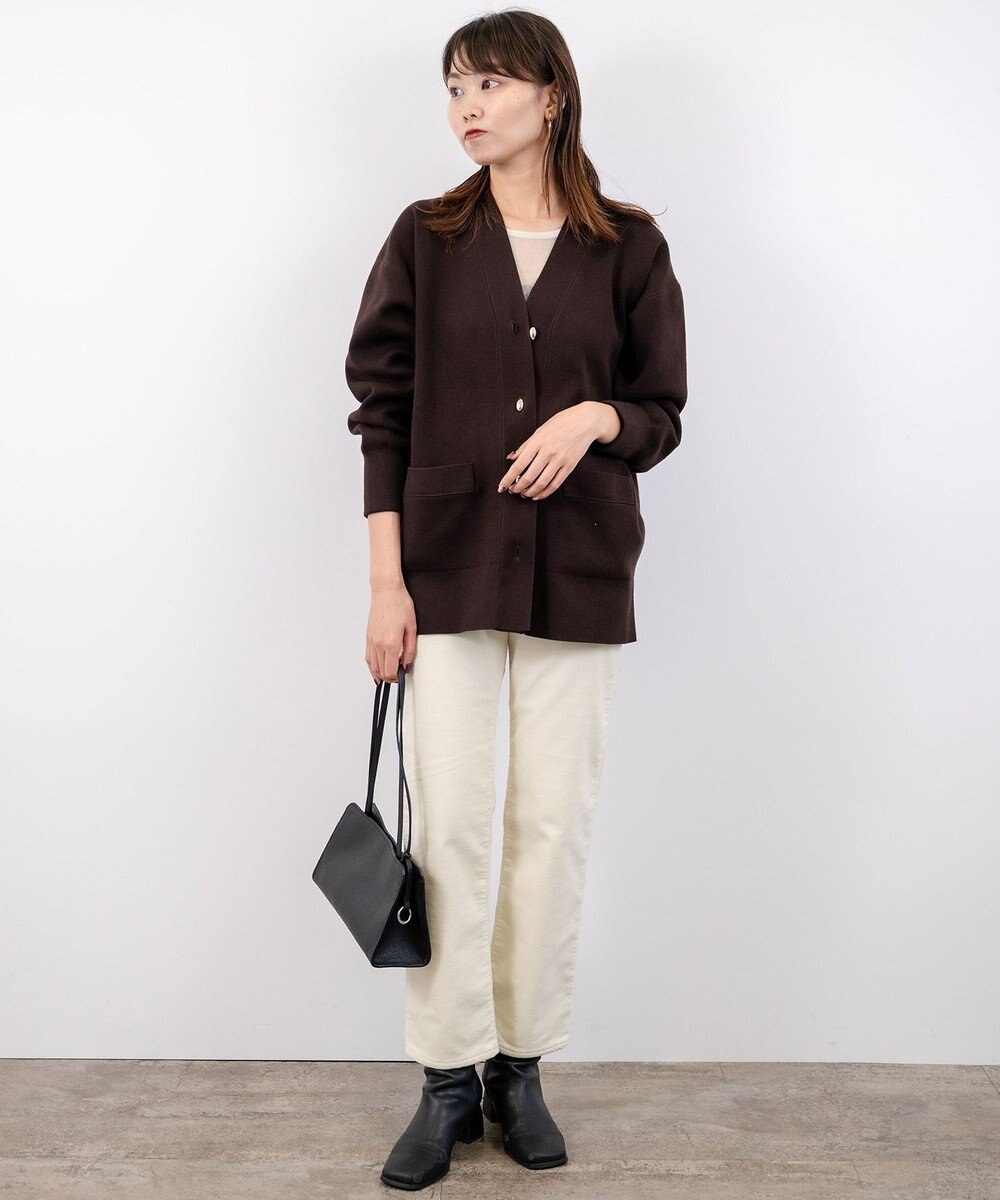 caqu レギュラーストレート 裏起毛コーデュロイパンツ 