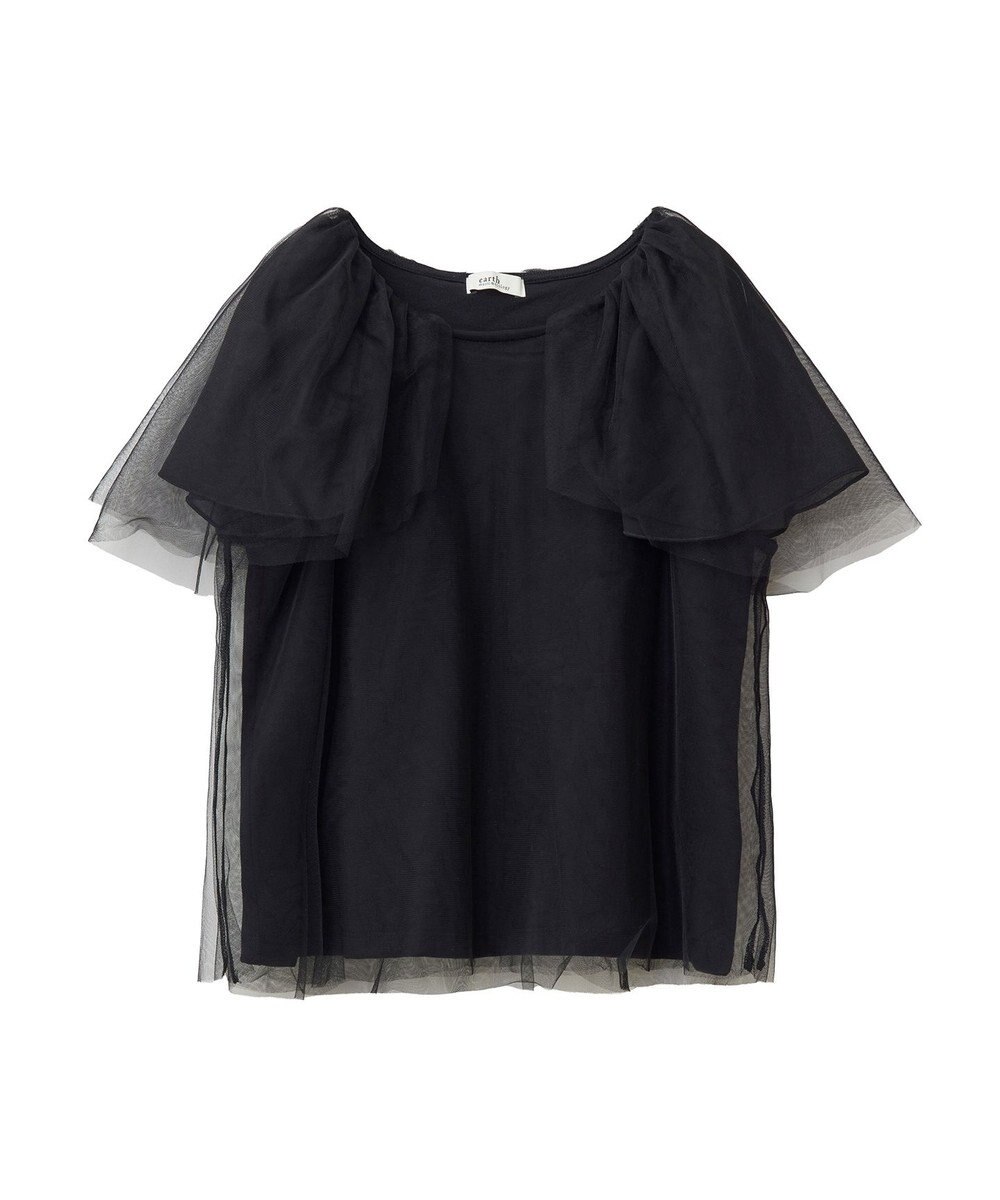 earth music&ecology チュールレイヤードプルオーバー 