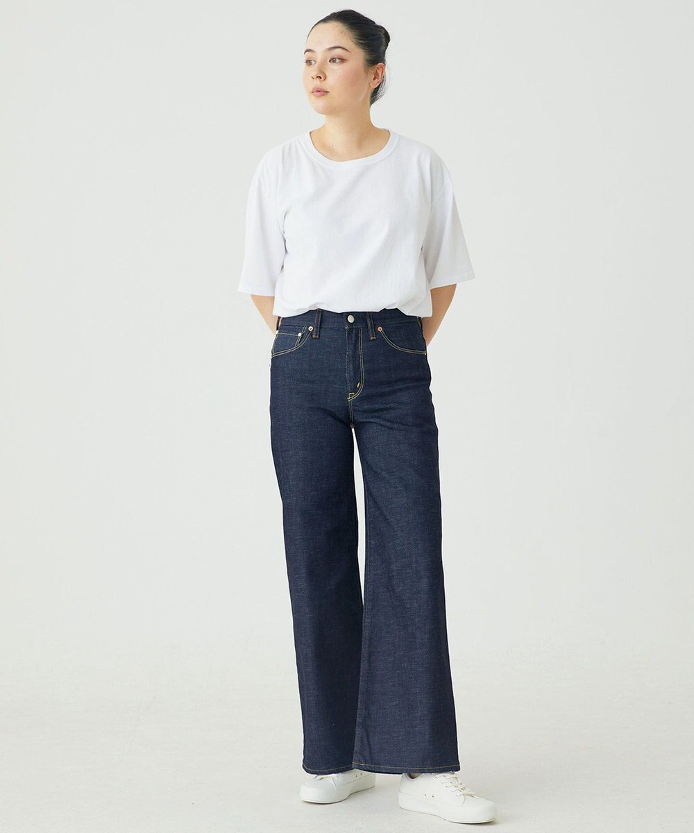 caqu modern baggy ワイドシルエットデニムパンツ 