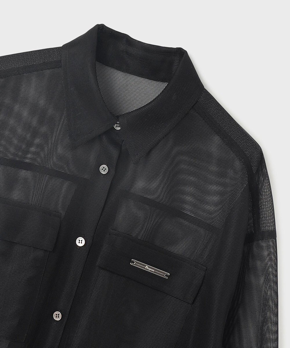GRACE CONTINENTAL メッシュオーバーシャツ 