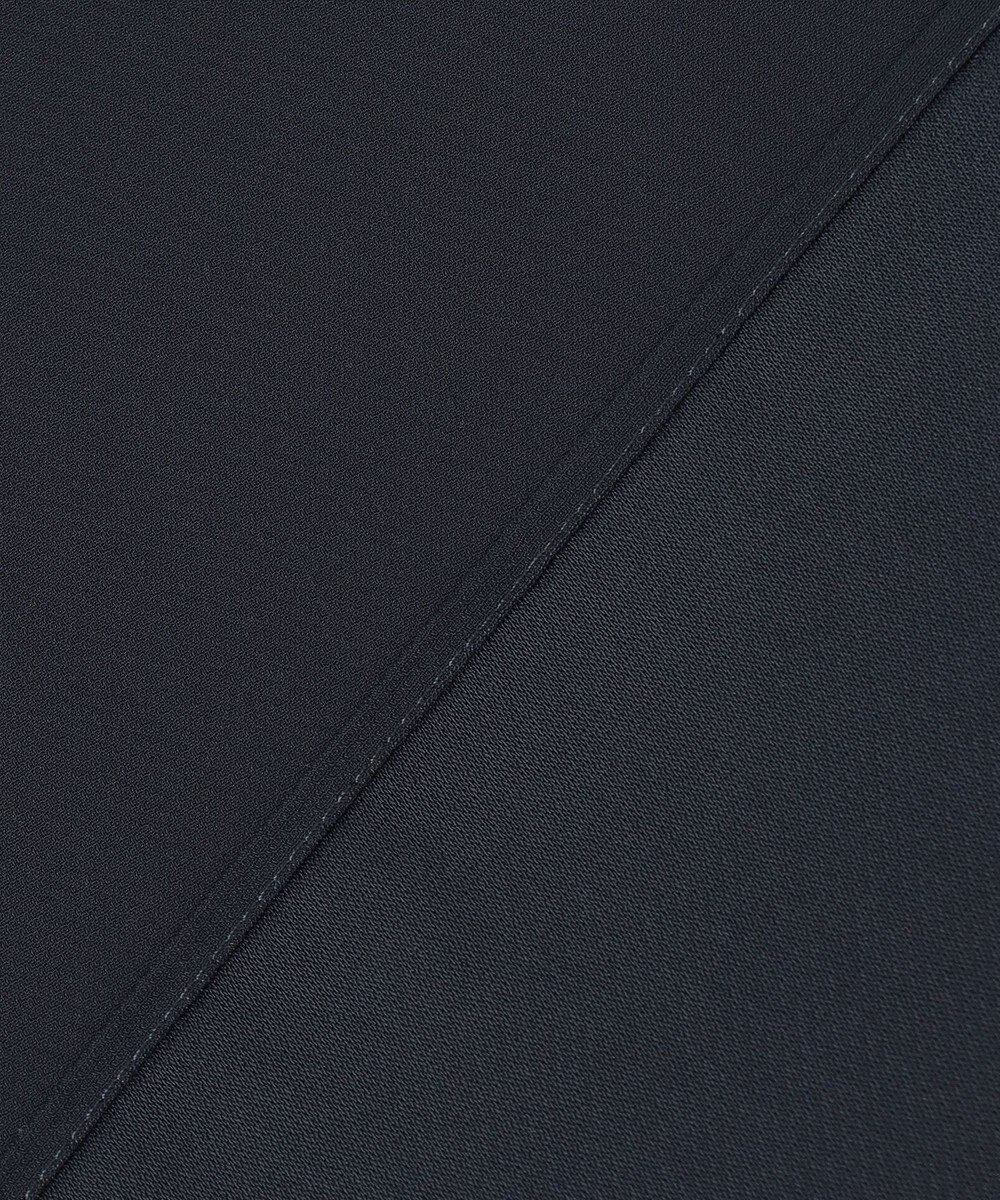 ICB 【接触冷感・UVケア・速乾・洗える】BackSatinAmunzen  5分袖スカーフタイブラウス 