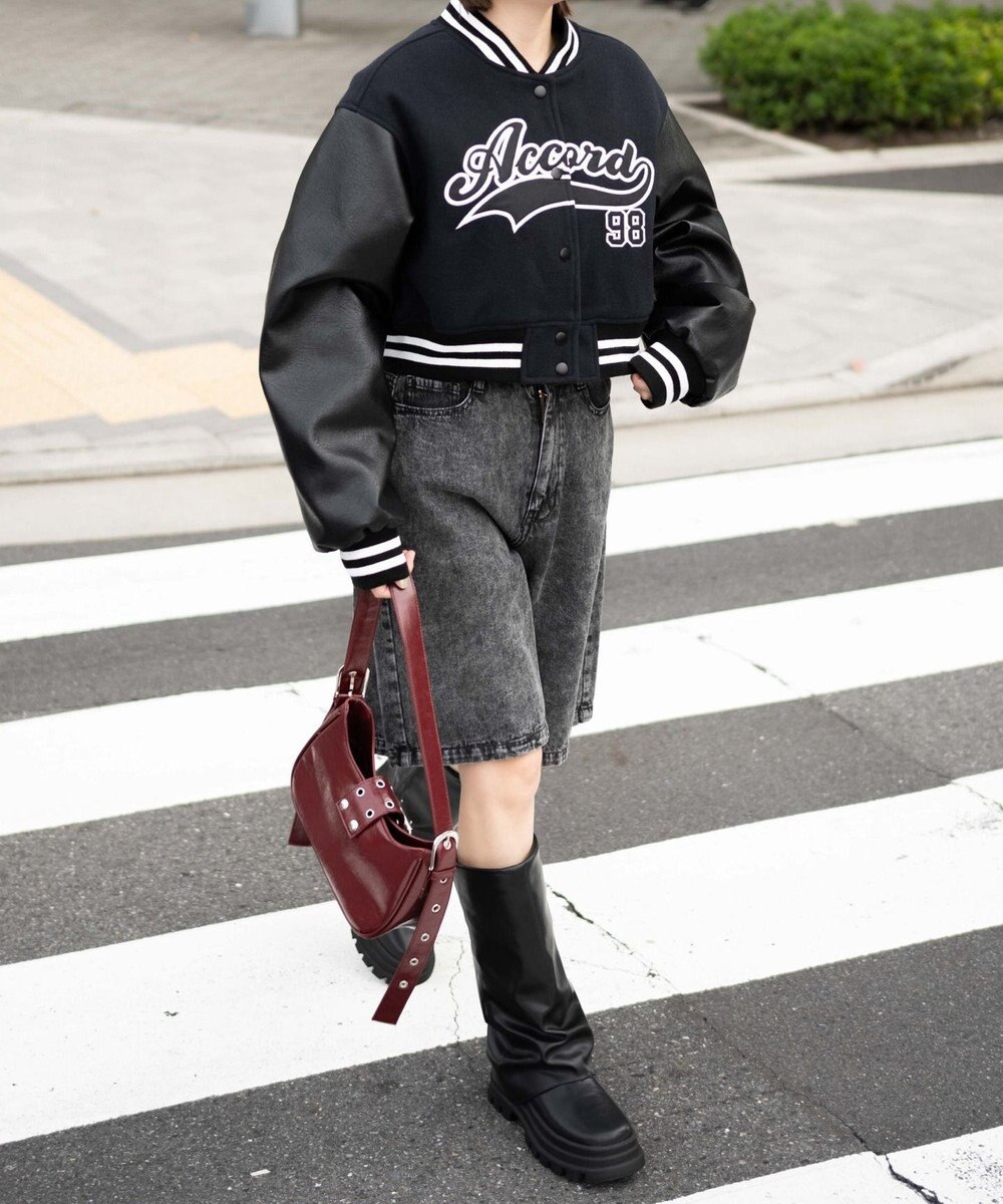 WEGO スタジアムロゴショートスタジャン 