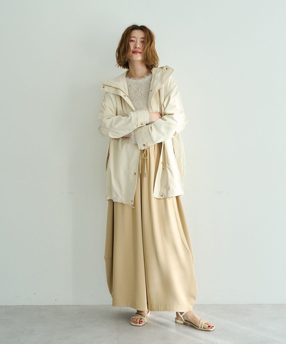 YECCA VECCA [撥水/花粉ガード]ミドル丈マウンテンパーカー 