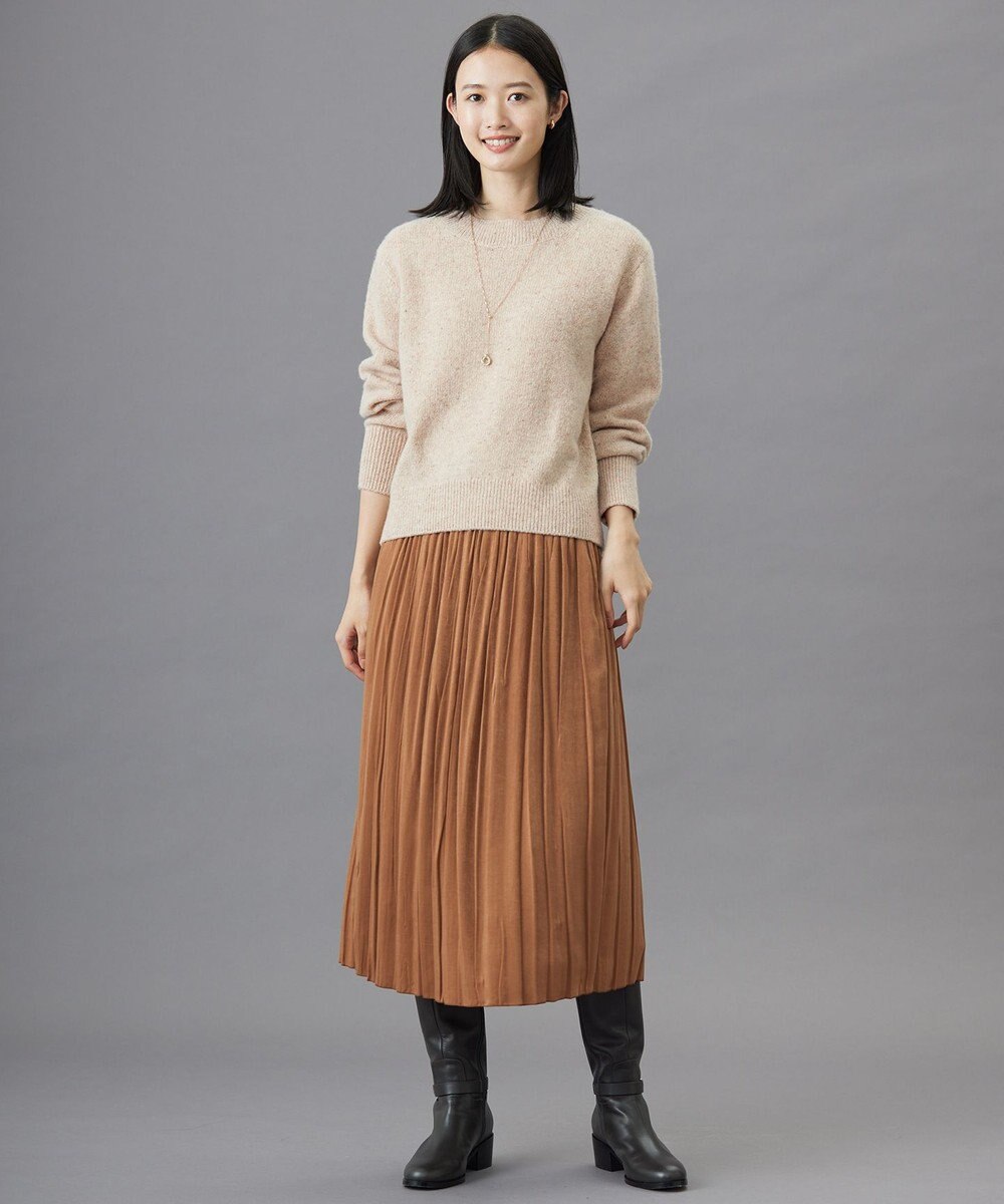 J.PRESS LADIES 【WEB限定・洗える】WOOLY NEP クルーネックニット 