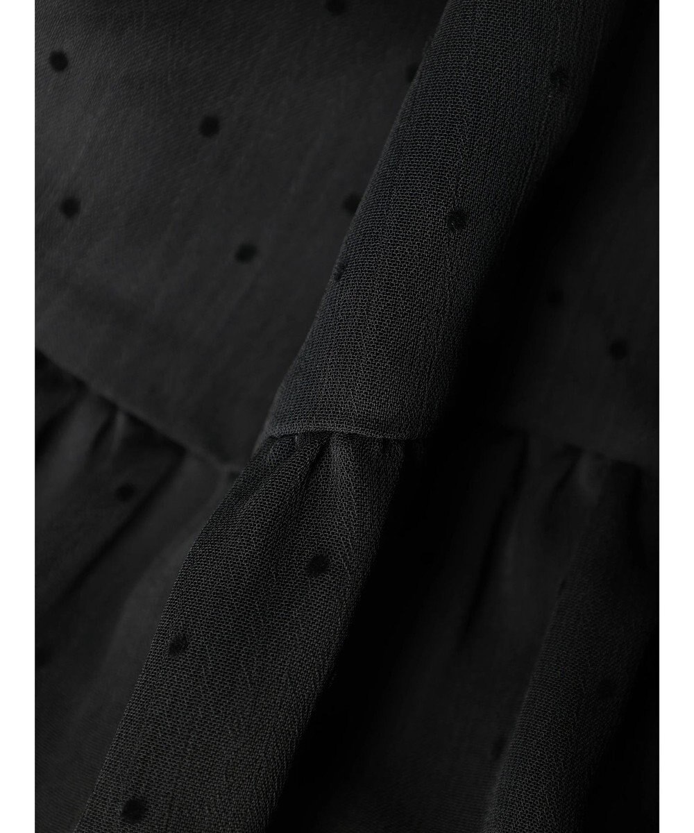 earth music&ecology フロッキードットシアーティアードスカート 