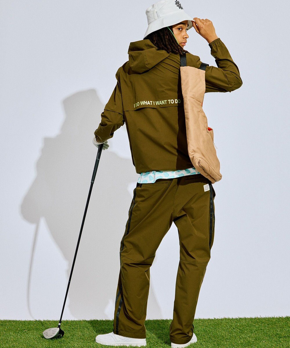 PW CIRCULUS 【撥水加工/ストレッチ】サイドストライプ ワイドパンツ ゴルフ 