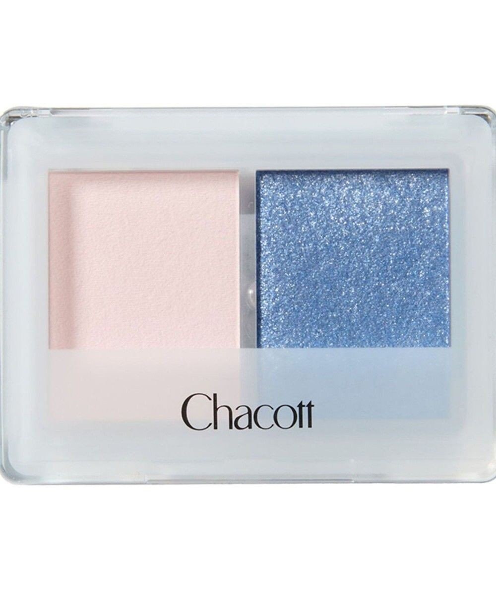 Chacott Cosmetics チャコット アイシャドウデュオ 【602ホワイトミルクティー×ブルー】 