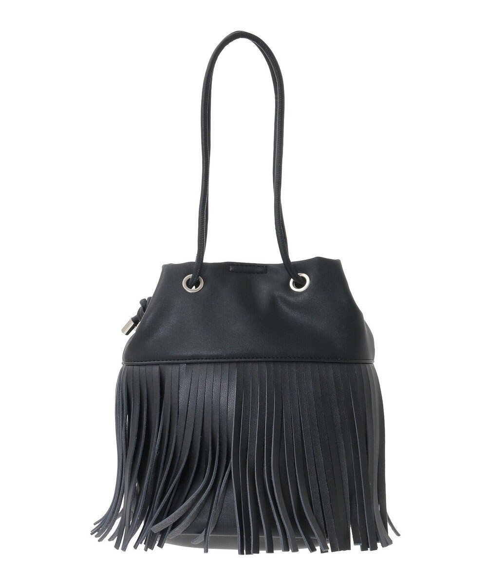 Green Parks ａｎｄｍｉｋｋａ．フリンジ巾着ショルダーバッグ 
