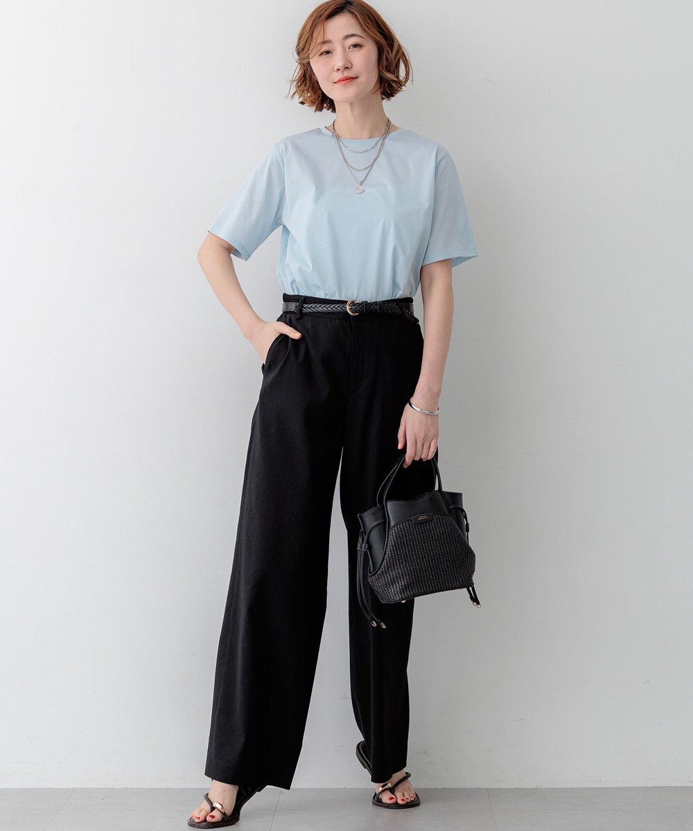 23区 S 【先行予約/見上愛さん着用】シアーコンフォート クルーネック Tシャツ 