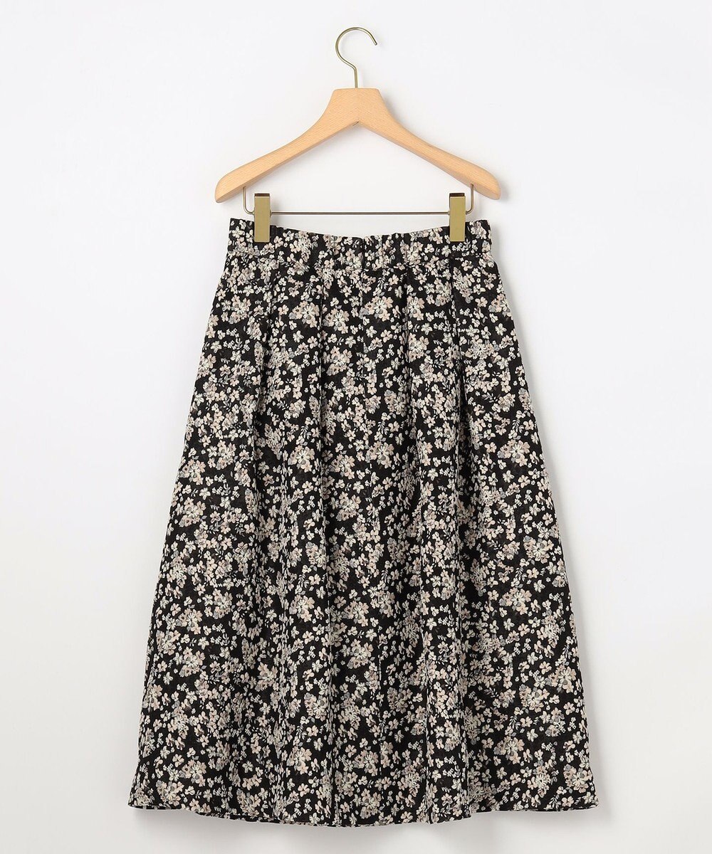 組曲 S 【加藤ローサさん着用】フラワージャカード スカート 