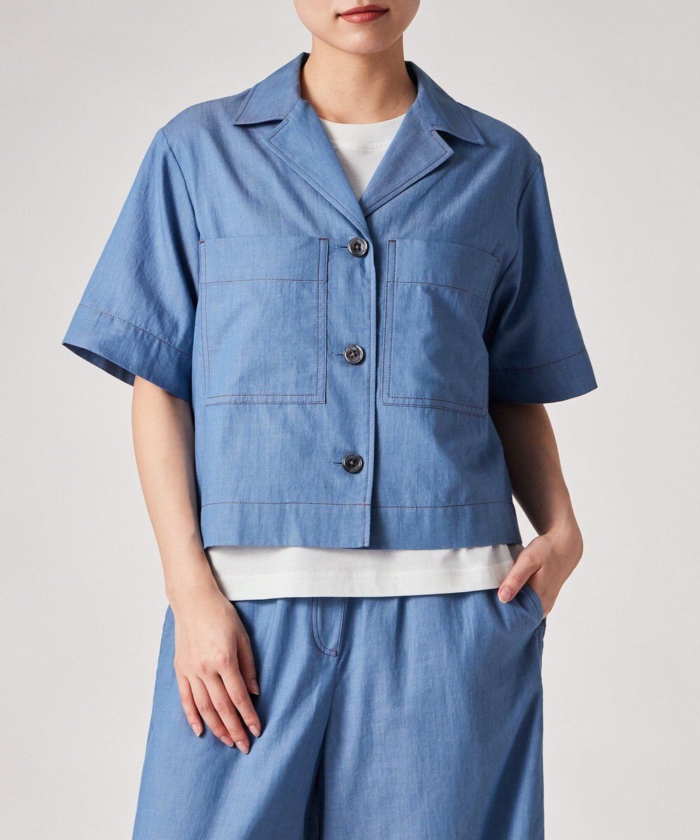 Paul Smith シャンブレー 半袖シャツ 