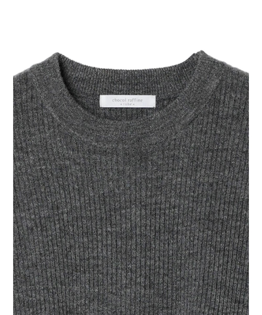 Green Parks リブニットミニワンピース 