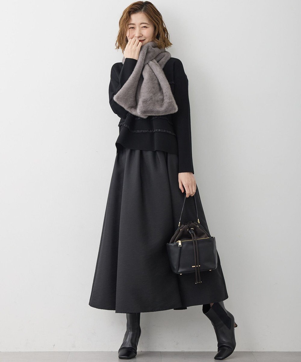 23区 フェイクファー ティペット 