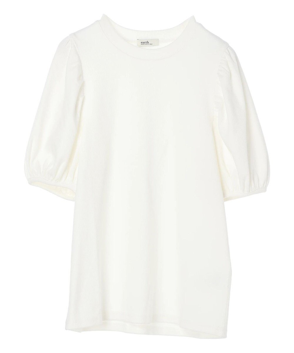 earth music&ecology パフスリーブプルオーバー 