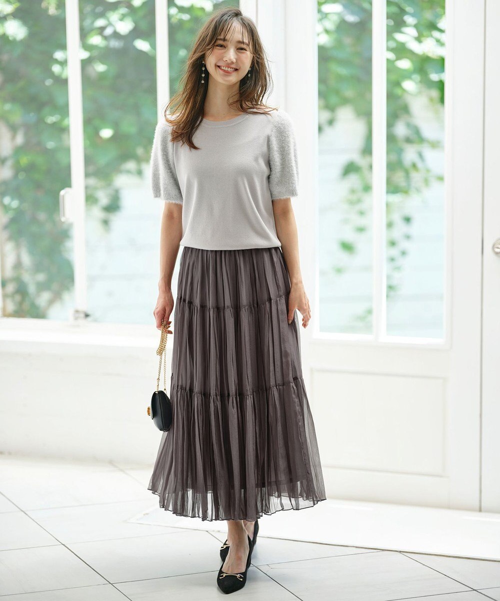 ANY SIS 【洗える】シャギースリーブ ニット 