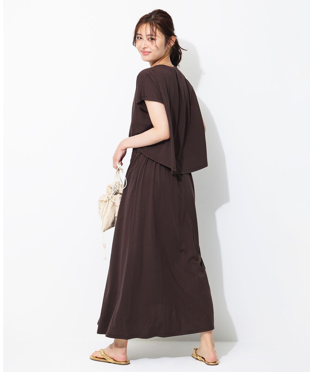 UNFILO スタイルアップ ジャージーワンピース 