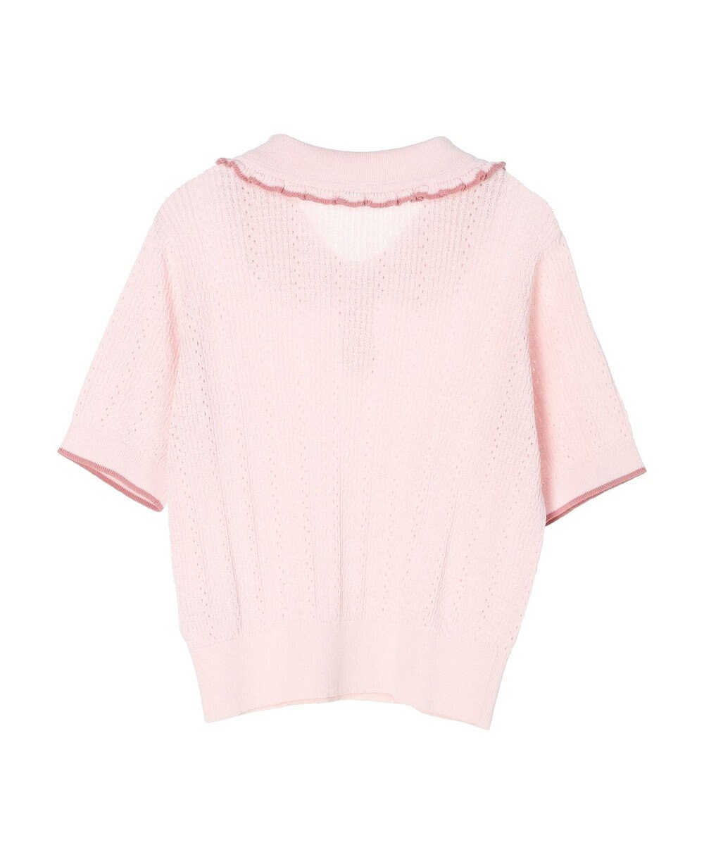 earth music&ecology フリルニットポロ 