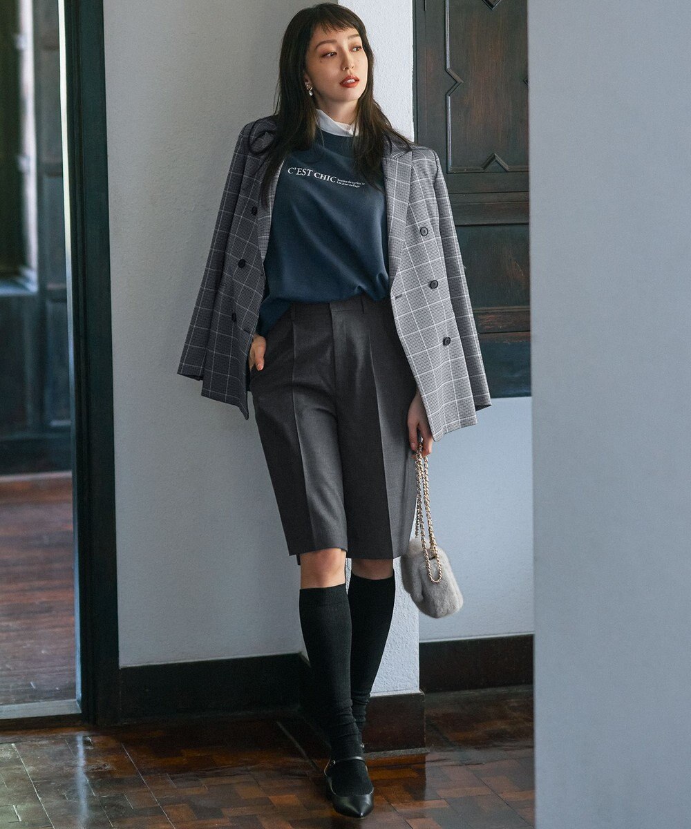 23区 【洗える】ライトコットンテリー ロゴ カットソー 