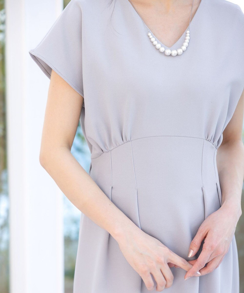 Tiaclasse 【洗える】ハイストレッチジョーゼットワンピース 