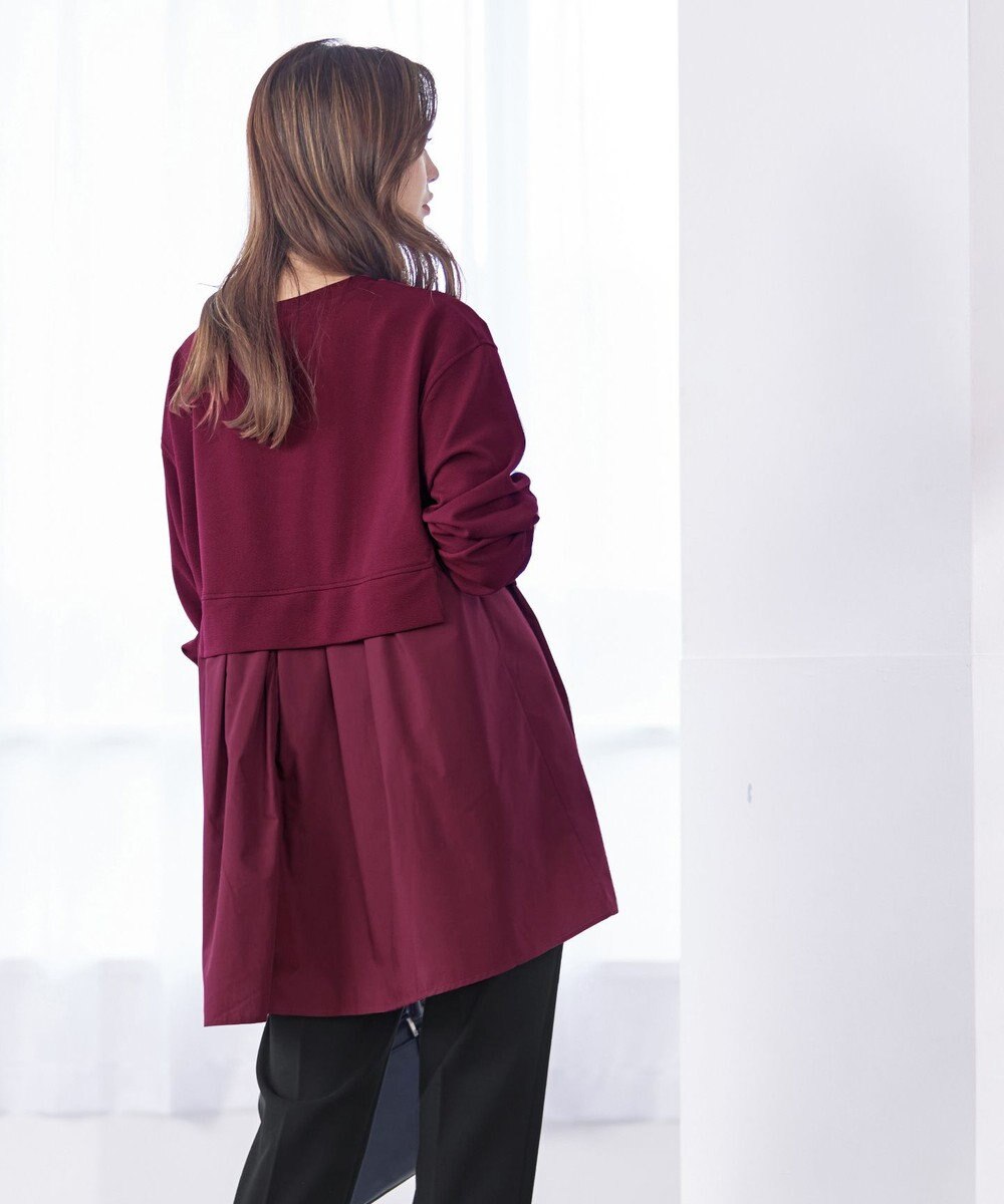Tiaclasse 【洗える】重ね着風チュニックプルオーバー 