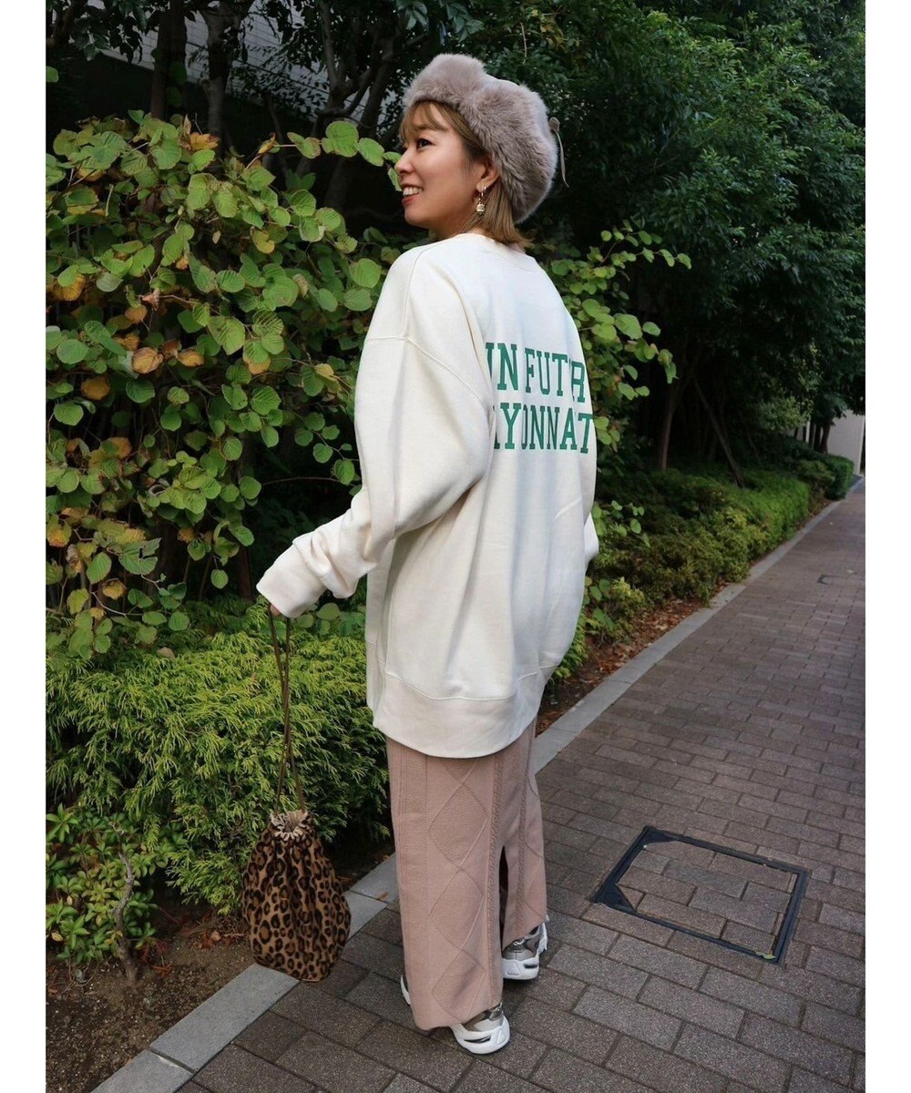 Green Parks バックロゴプリントスウェット 