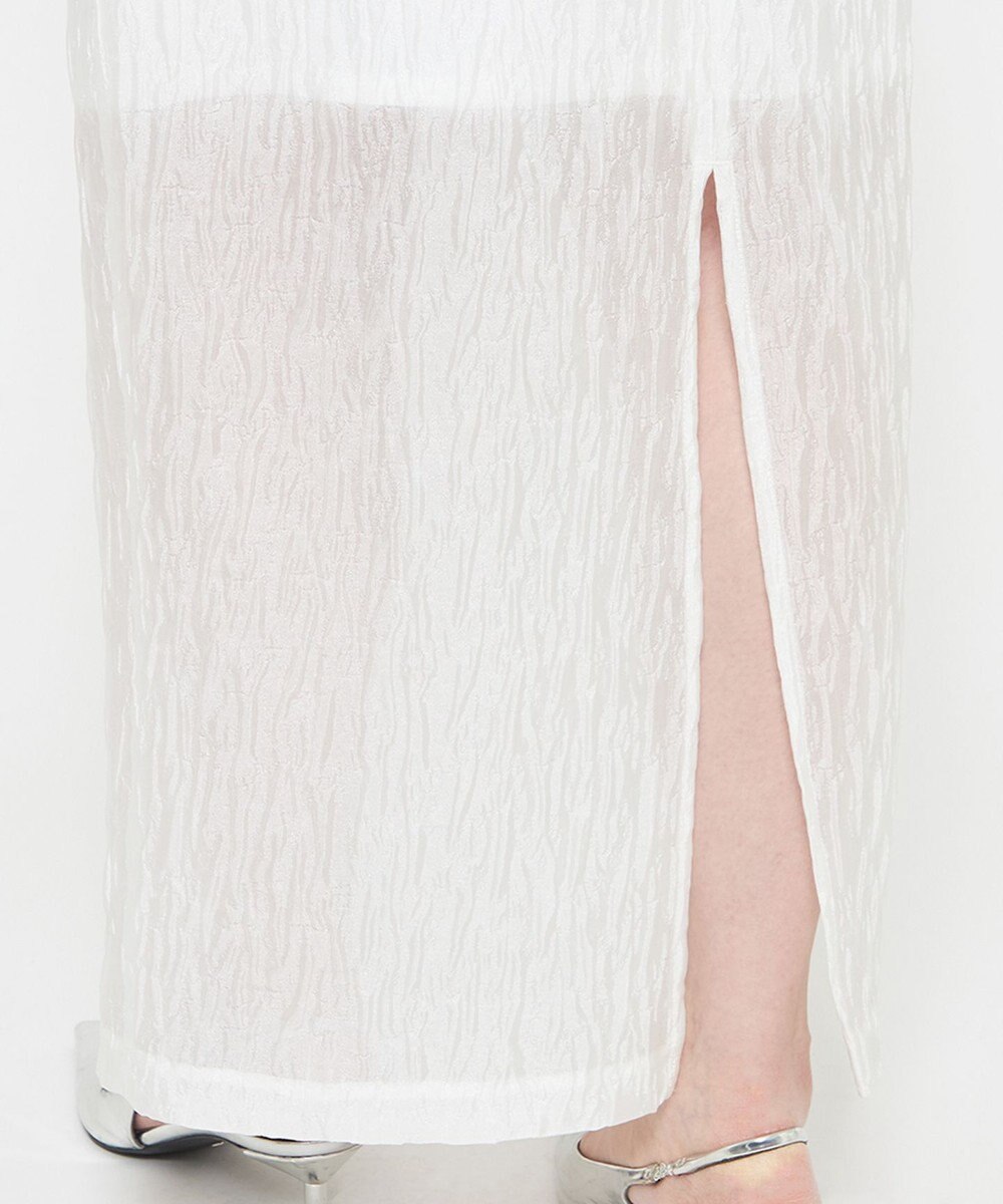 uncrave 【佐藤晴美さん着用】シアー ジャガード タイト スカート 