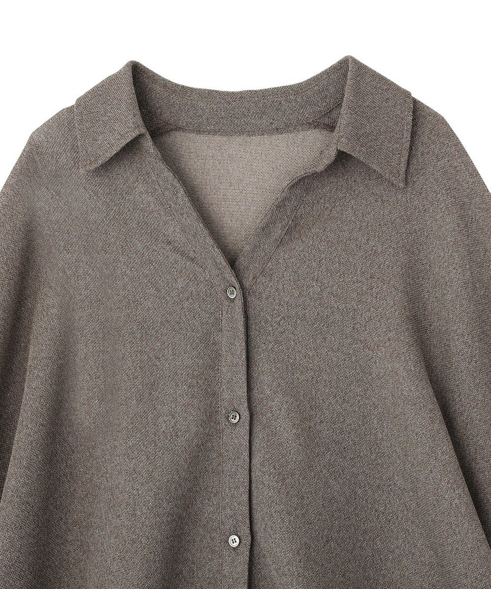 YECCA VECCA 　裾ドロストメッシュシャツ 