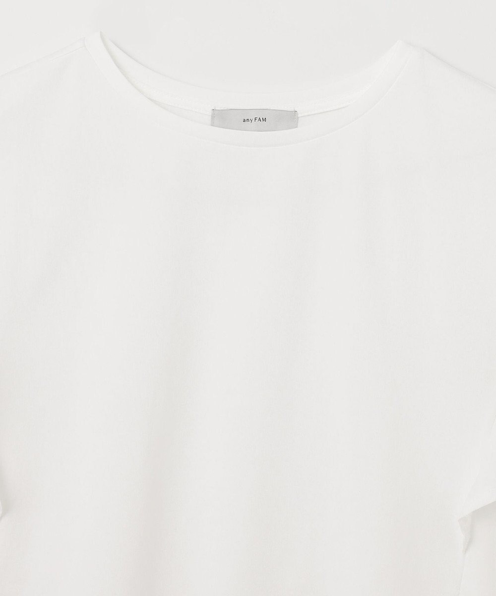 ANY 異素材コンビフリルスリーブプルオーバー 