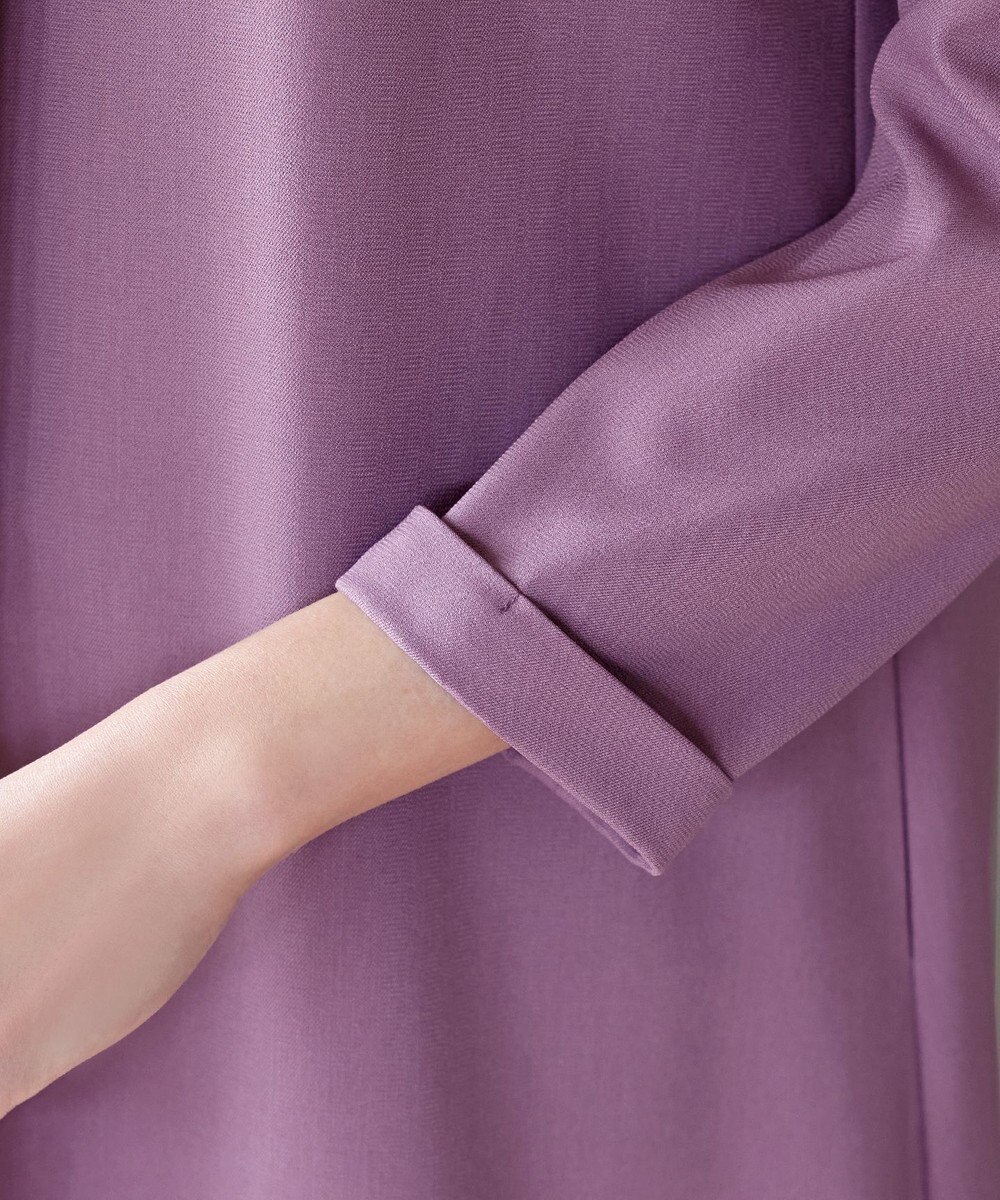 Tiaclasse 【洗える】バックギャザーハートネックAラインワンピース 