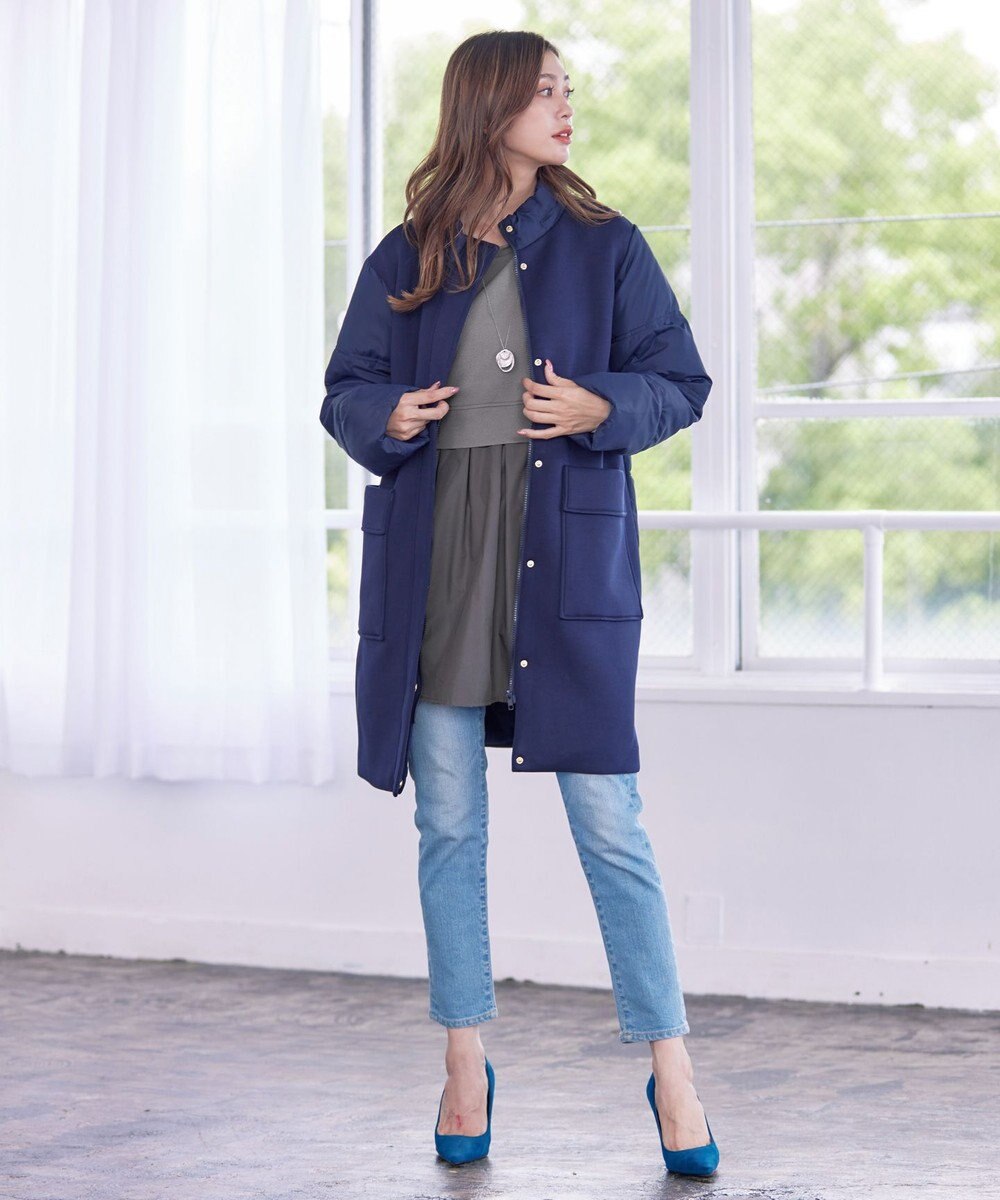 Tiaclasse 【洗える】重ね着風チュニックプルオーバー 