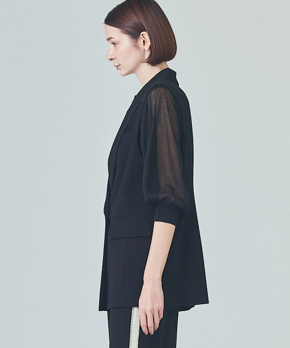 GRACE CONTINENTAL トリアセテーラードジレ 