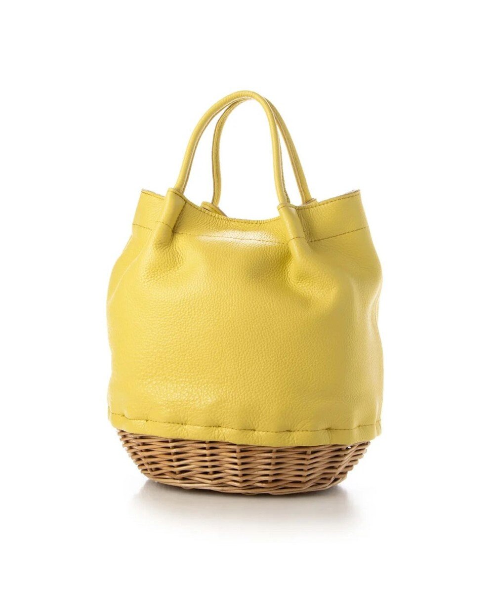 UNBILLION perche 牛革×ヤナギ底2wayトートバッグ 