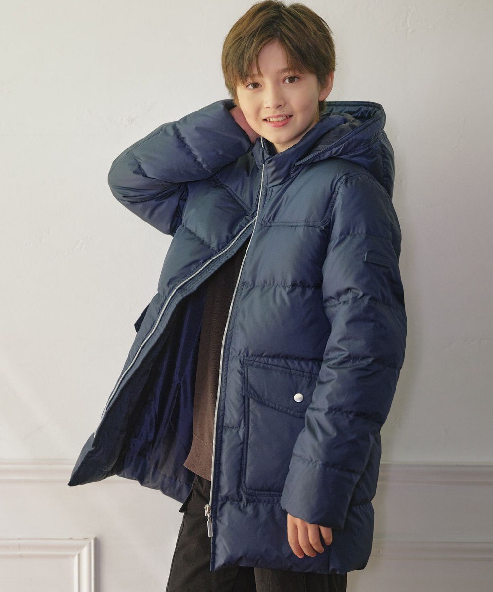 J.PRESS KIDS 【140-170cm】【撥水】50Dタフタ ダウンコート 