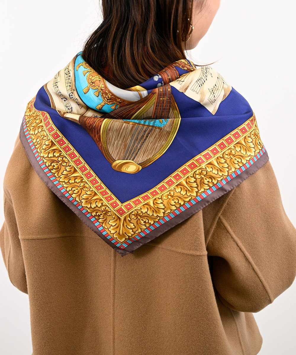 Marca 【伝統横濱スカーフ】演奏会  大判 シルクツイル スカーフ 