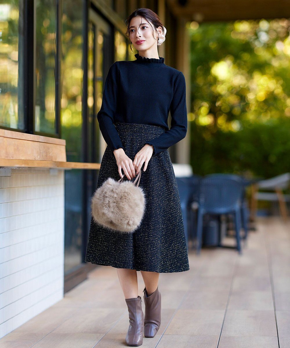 Tiaclasse フェイクファー巾着バック 