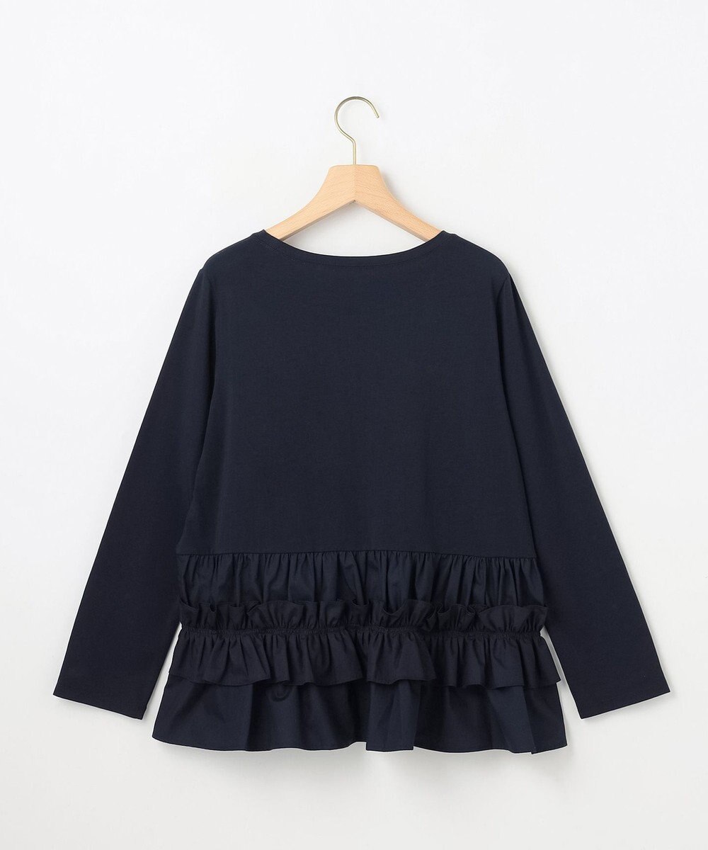 組曲 【先行予約】フリルシャツコンビ ロングTシャツ 