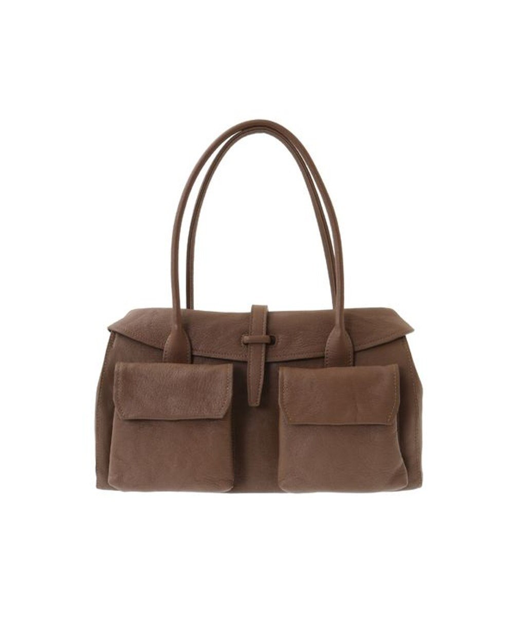 genten ゴートシュリンク かぶせ付トートバッグ 