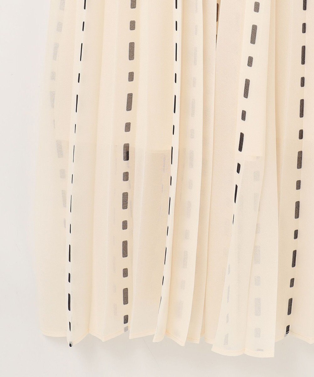 GRACE CONTINENTAL ドットストライププリントワンピース 