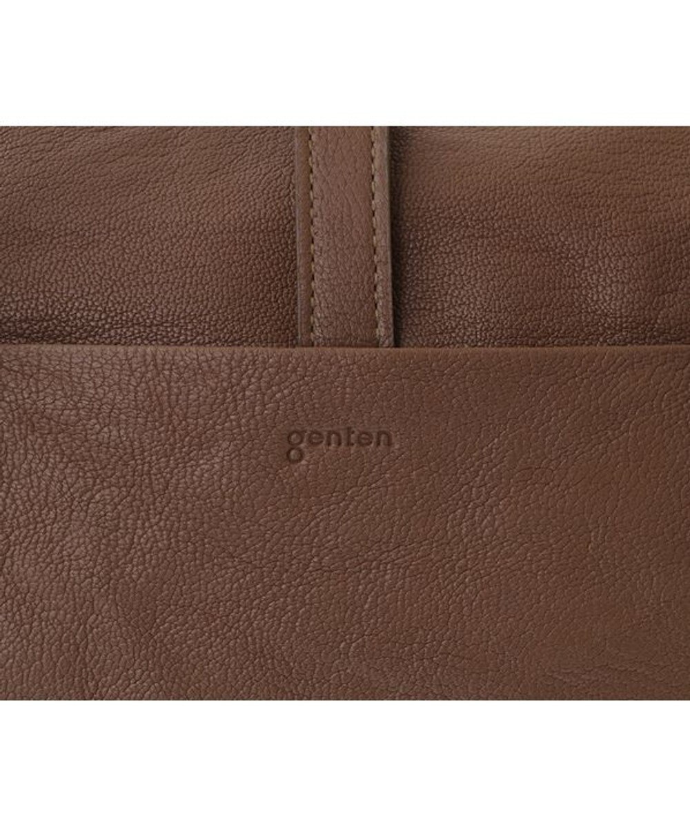 genten ゴートシュリンク かぶせ付トートバッグ 