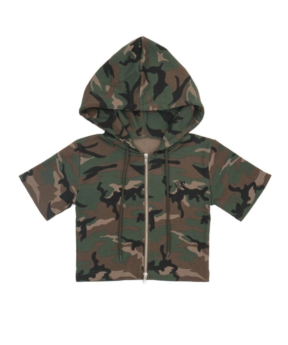 WEGO リブハンソデジップパーカー 