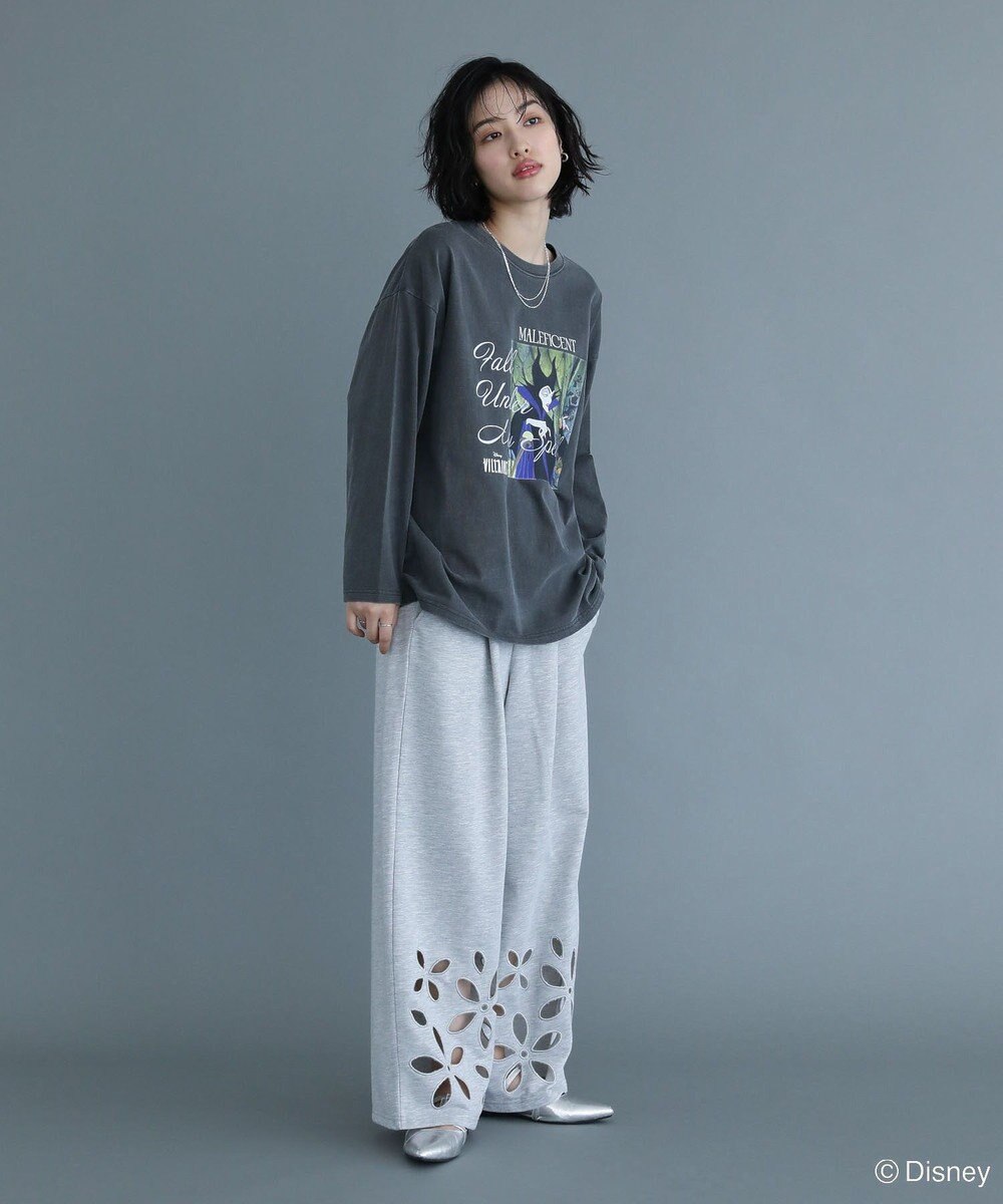 Green Parks VILLAINS/ピグメントプリント長袖Tシャツ 