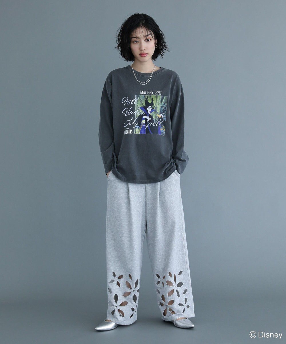 Green Parks VILLAINS/ピグメントプリント長袖Tシャツ 